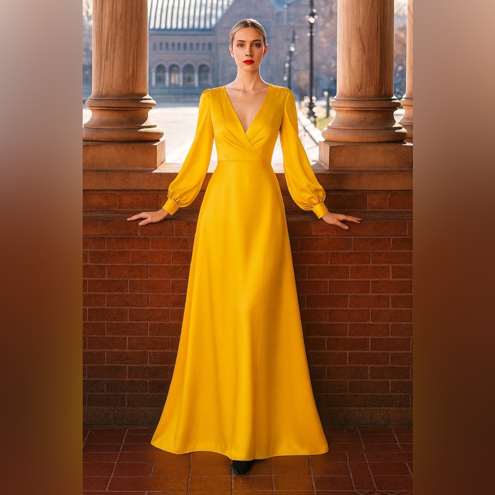 MAC.DUGGAL/SATIN.MAXI.GOWN